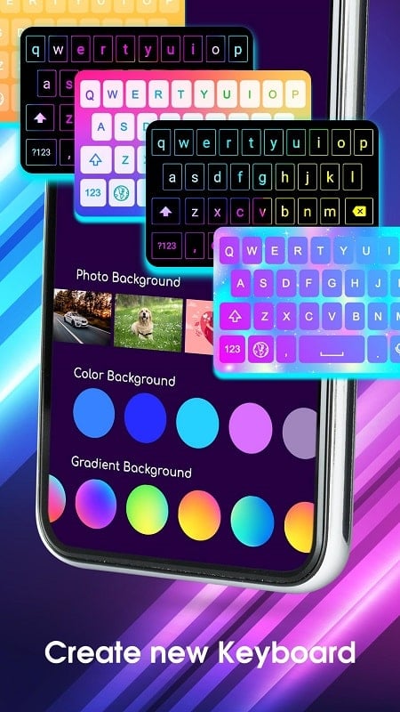 Neon LED Keyboard mod apk free