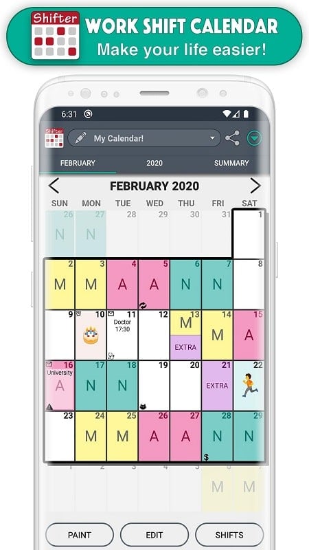 Work Shift Calendar mod apk