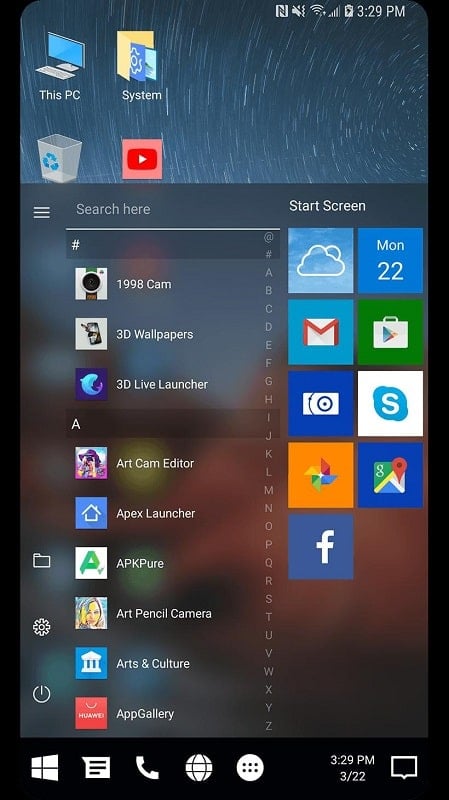 Winner Computer Launcher mod apk