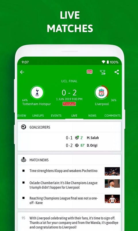 BeSoccer mod apk