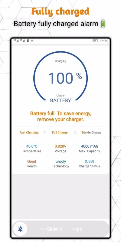 Battery 100 Alarm mod apk free