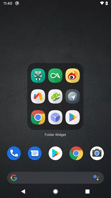 Folder Widget mod