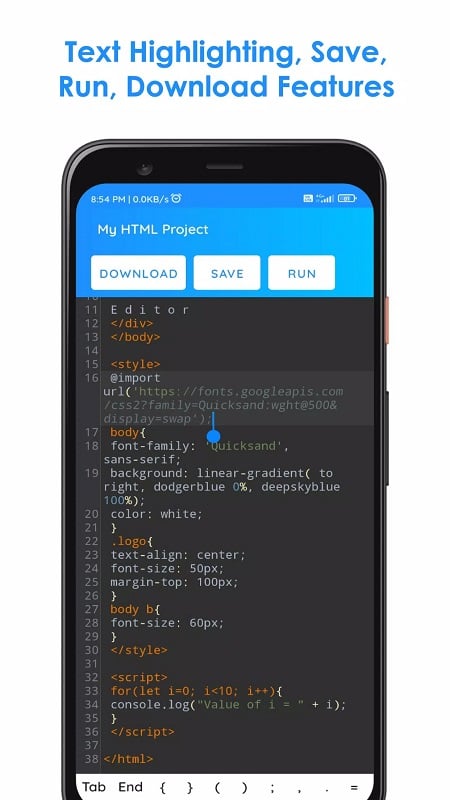 HTML Editor HTML CSS JS mod apk free