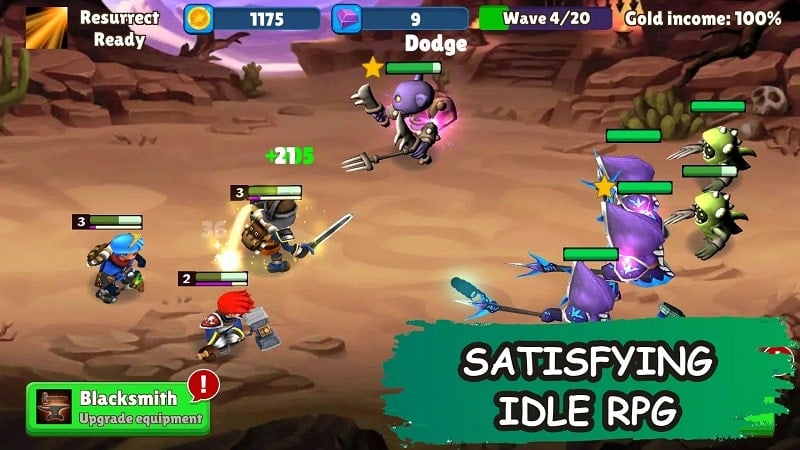 Idle Warrior Tales mod apk