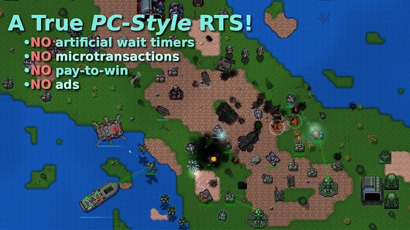 Rusted Warfare RTS Strategy mod