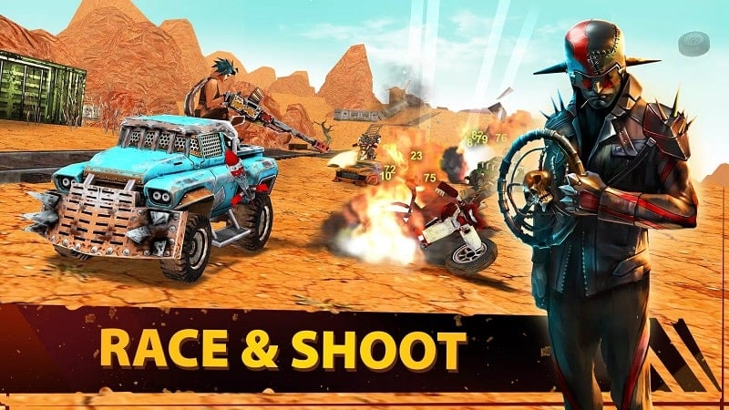 Dead Paradise Car Race Shooter apk