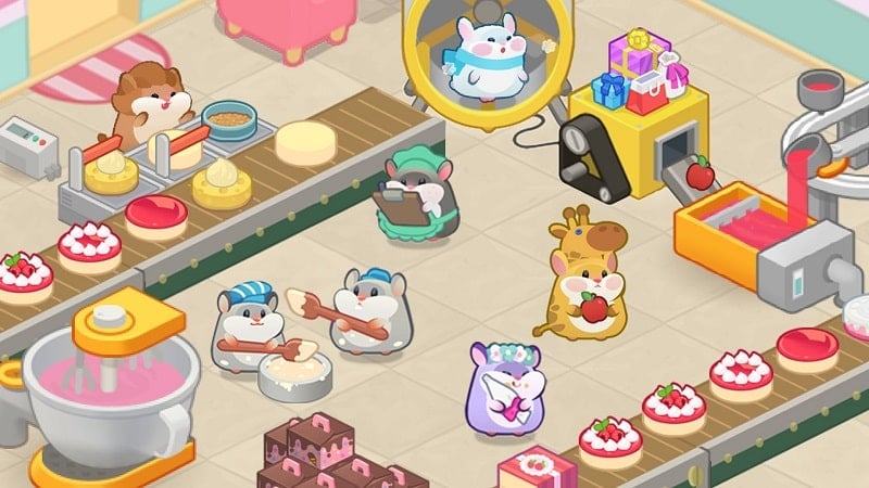 Hamster cake factory mod apk