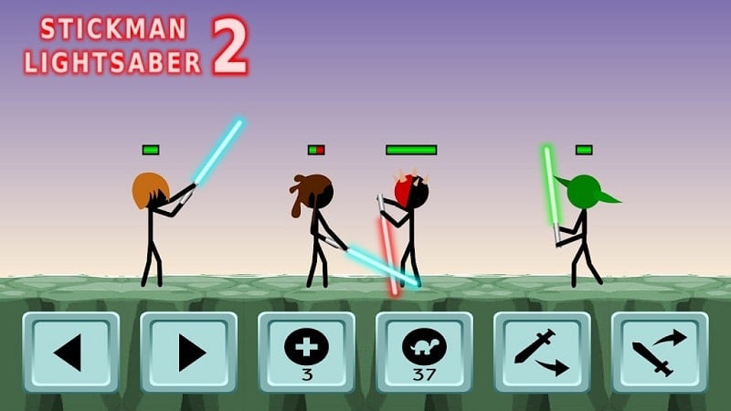 Stickman Lightsaber Warriors 2 apk free