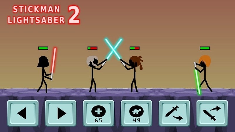 Stickman Lightsaber Warriors 2 mod