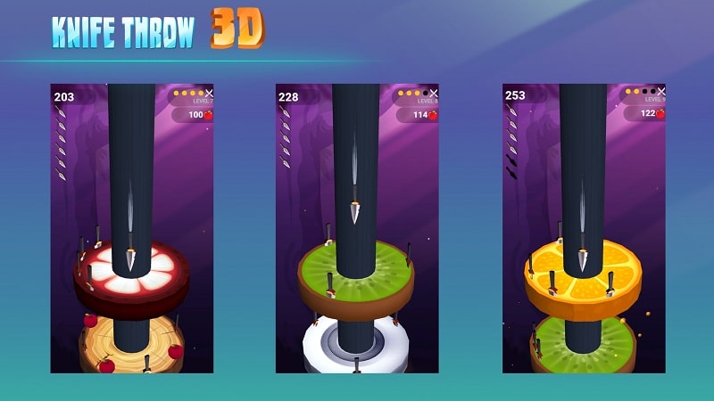 Knife Throw 3D mod apk