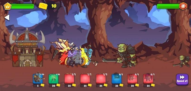 Heroes vs Monsters Tower War mod apk