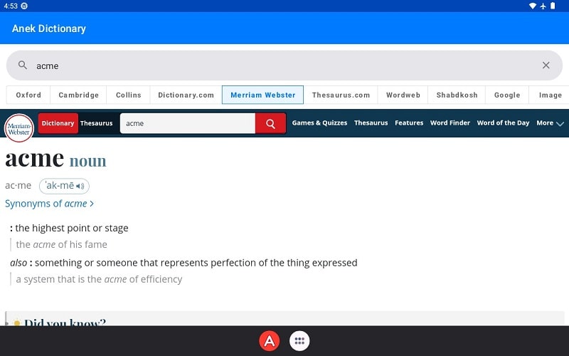 Anek Dictionary mod android 