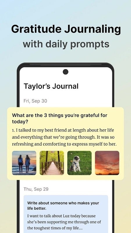 Gratitude Self Care Journal mod apk 