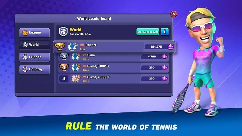 Mini Tennis mod apk