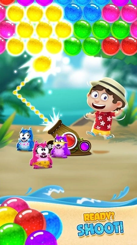 Bubble Shooter Beach Pop Game mod apk