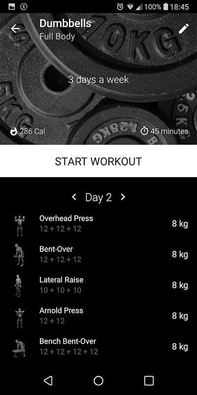 Dumbbell Home Workout mod 