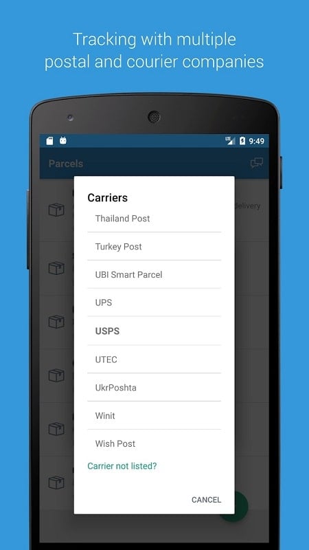 Parcels mod android 