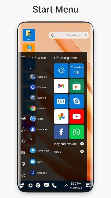 Win 11 Launcher mod apk 