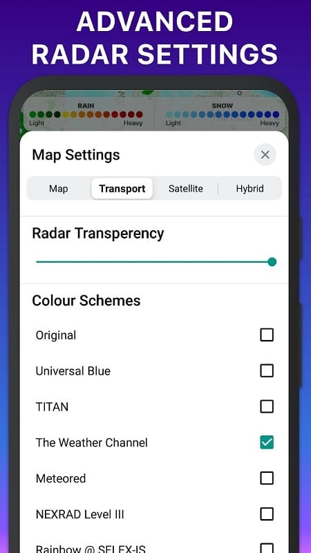 RAIN RADAR mod free