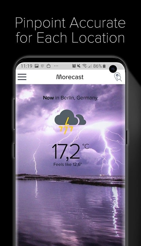 Weather Radar Morecast mod