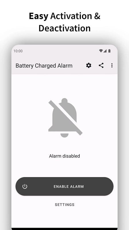 Full Battery Charge Alarm mod 