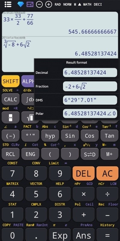 Scientific calculator plus 991 mod android