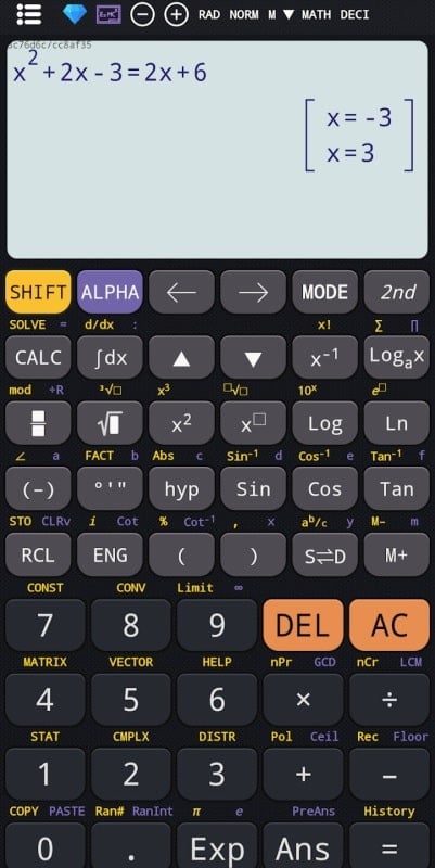 Scientific calculator plus 991 mod