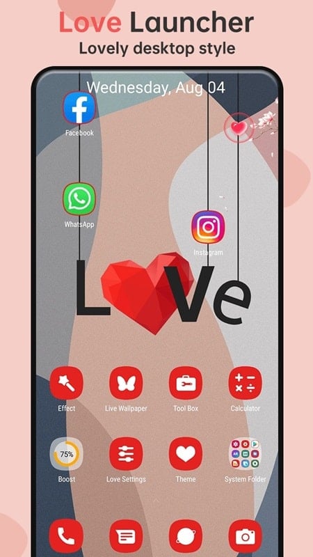 Love Launcher mod