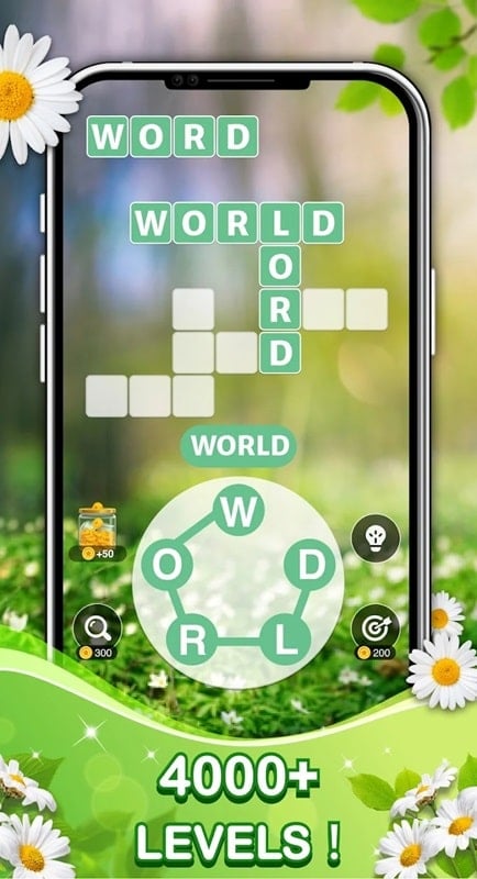 Word Link Connect puzzle game mod