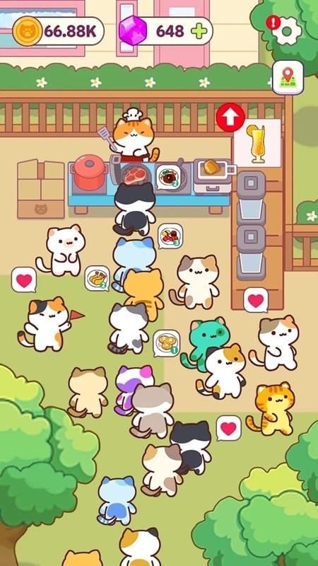 Cat cooking bar mod android