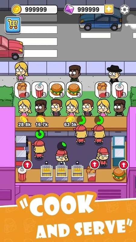 Idle Food Bar mod