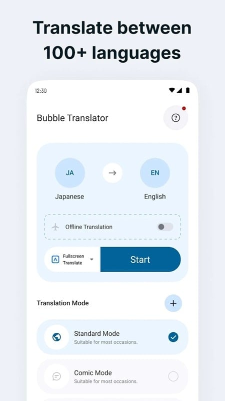 Bubble Screen Translate mod