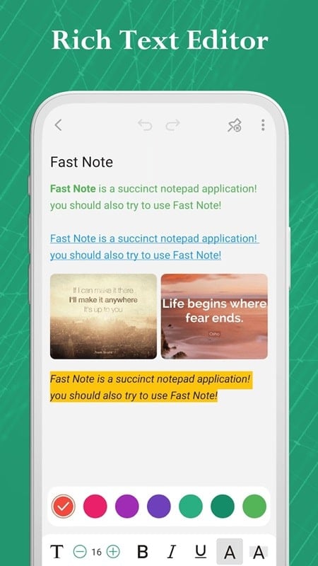 Fast Note mod free