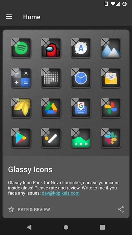 Glassy Icon Pack mod