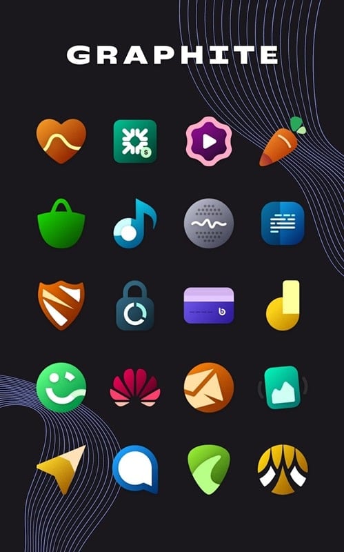 Graphite Icon Pack mod android