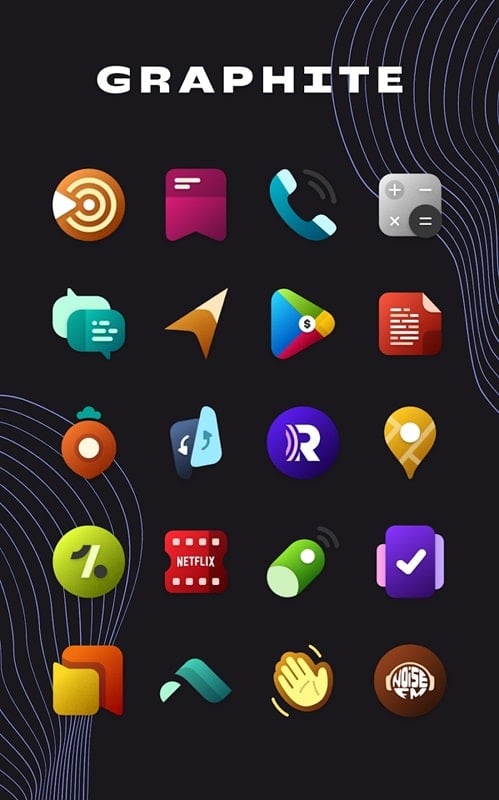 Graphite Icon Pack mod free