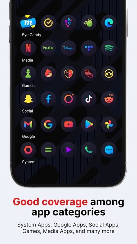 Hera Dark Icon Pack mod android min