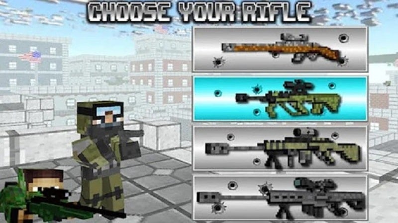 American Block Sniper Survival apk mod