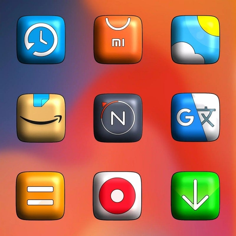 MIUl 3D Icon Pack mod