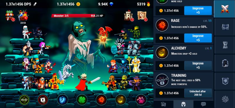 Monster Crush RPG Idle Merge mod apk