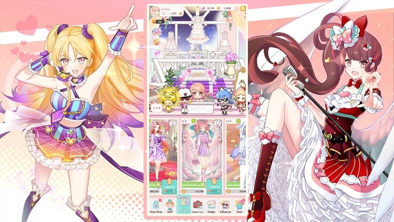 Eve Shop Dress Up Anime Game mod apk