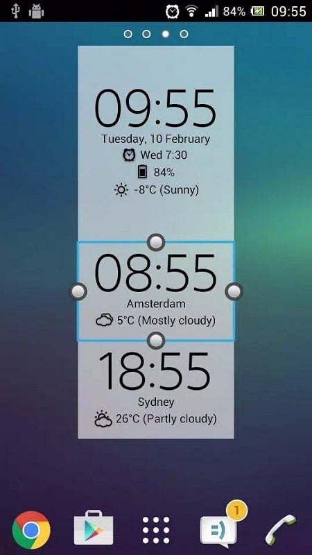 Digital Clock Weather Widget android