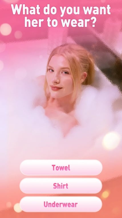 Dress the woman you like in Love Choice MOD APK