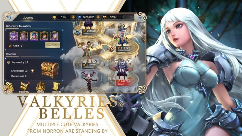 Rise of Valkyries mod apk