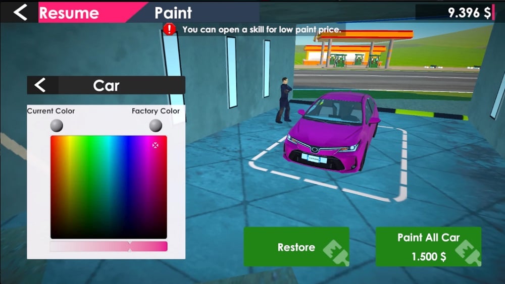 Special appearance design for vehicles in Car For Sale Simulator 2023 MOD APK