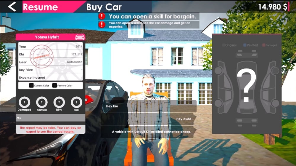 Mua bán, đấu giá xe trong Car For Sale Simulator 2023 MOD APK