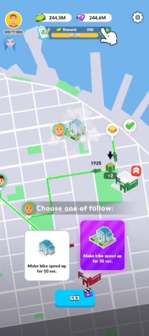 Develop your fast delivery service in Delivery tycoon MOD APK