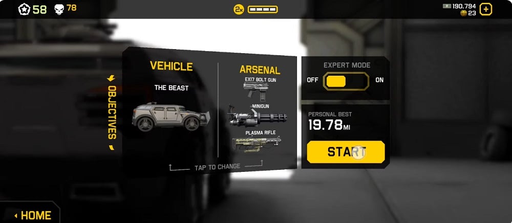 Unlock the most powerful weapons in Highway 2 MOD APK