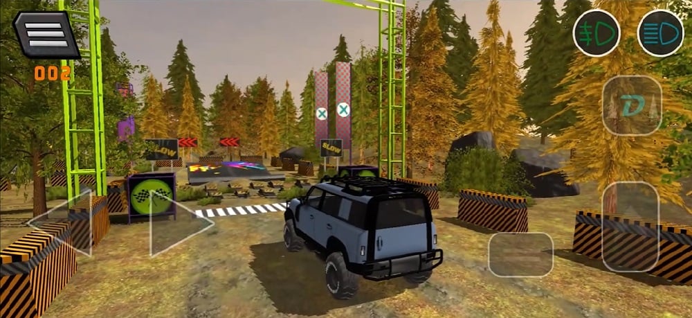 Điều khiển xe bán tải vượt qua mọi địa hình trong Project Offroad 3 MOD APK