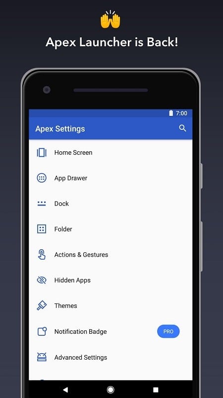 Apex Launcher mod